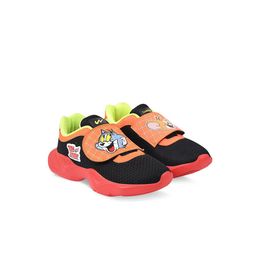 Campus Kids Black Tom & Jerry Mesh Running Shoes-35