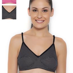 Floret Pack of 3 Printed Full-Coverage Bras-48