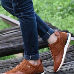 MONDAIN Men Leather Sneakers-picture-51