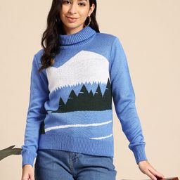Mast & Harbour Woven Design Graphic Pullover-picture-10