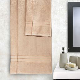 STELLAR HOME Set of 4 Beige Cotton 380 GSM Towels-image-7