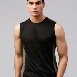 HRX by Hrithik Roshan Men Black Advanced Rapid Dry Round Neck T-shirt-image-61