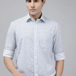 ColorPlus Floral Printed Pure Cotton Casual Shirt-picture-31