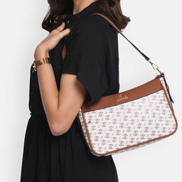 Lavie Printed Bucket Hobo Bag with Tasselled-86
