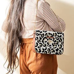 Textile and Beyond Leather Structured Shoulder Bag image 2