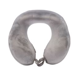 Travel Blue Grey Solid Travel Pillow-picture-28