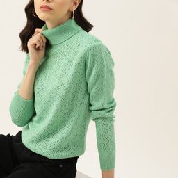 DressBerry Women Self Design Pullover-image-82