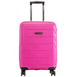 Swiss Brand Matterhorn Pink Textured Hard Cabin Trolley Bag - 20 cm-image-87