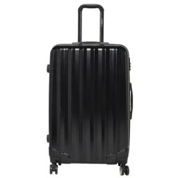 Swiss Brand Baden Range Black Textured Hard Medium Trolley Bag - 26 cm-image-33
