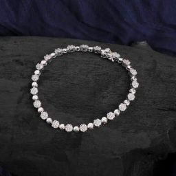 The Real Effect London 800 Silver CZ Bracelet for Women-46