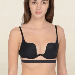 Da Intimo Black Under Wired Padded Plunge Bra-picture-33