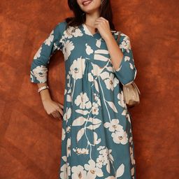 KALINI Women Floral Printed Regular Kurta with Palazzos-33