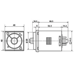 Fuji Electric MS4S Series Super Timer 100 MΩ Insulation Resistance, MS4SR-AP-22