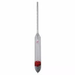 Borosil Triple Alcohol Hydrometer with 0.990 – 1.170 Specific Gravity, 0 – 39 °Bx Brix and 0 – 22 % Alcohol % By Volume Range, 3055001 (Pack of 20)-47
