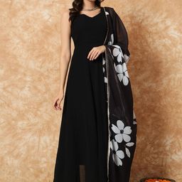YOYO Fashion Women Floral Regular Kurta with Pyjamas & With Dupatta-picture-4