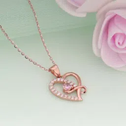 GIVA 92.5 Sterling Silver Music in My Heart Pendant with Chain for Women-image-95