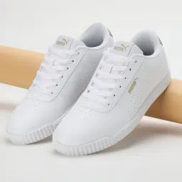 Puma Women's Carina Slim Perf White Sneakers-image-50