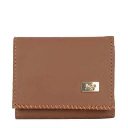 Baggit Brown Solid Tri-Fold Wallet for Women-image-1