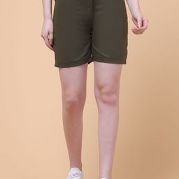 Charitra Women Solid Printed Shorts-image-82