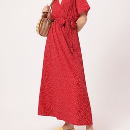 StyleCast Dotty Delight Polka Dots Wrap Maxi Dress-image-18