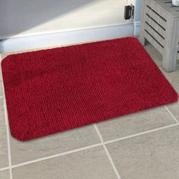 IVAZA Red Microfibre 1400 GSM Bath Rugs-picture-22