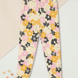 max Girls Printed Ankle Length Leggings-image-89
