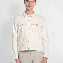 U.S. Polo Assn. White Cotton Regular Fit Denim Jacket-picture-27