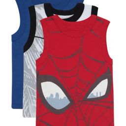 Bodycare Kids Multicolor Cotton Printed Spiderman Vest (Assorted, Pack of 3)-picture-28