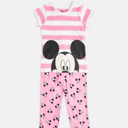 Pantaloons Junior Pink Printed Top with Pants-image-88