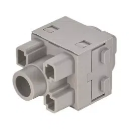 Harting Heavy Duty Connector Inserts / Modules HEAVY DUTY MOD, SHORT, RCPT, 1POS, 300A, 09140013105-23