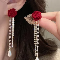 Anouk Floral Drop Earrings-18