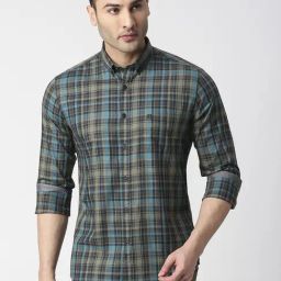Dragon Hill Multi Slim Fit Checks Shirt-image-33
