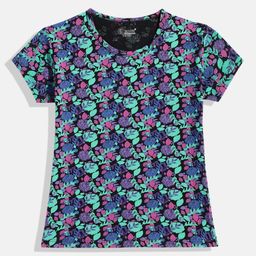 Eteenz Girls Pure Cotton Floral Printed Top-image-101