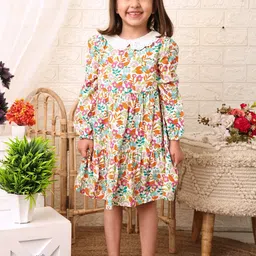 Nauti Nati Floral Print A-Line Dress-image-95