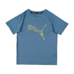 Puma Kids VK Active Blue Logo T-Shirt-image-59