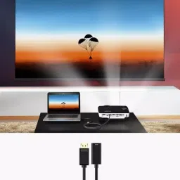 Mak World Display Port Cable 1080 P @ 60 Hz Resolution Black image 3