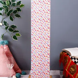 Devansh White & Red Printed Square Shape Floor Lamp image 4