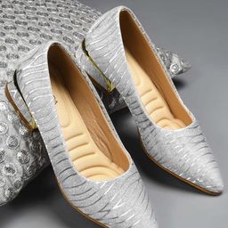 CORSICA Women Embellished Party Block Heels Pumps-23