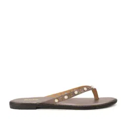 Bata Women's Metallic Thong Sandals-picture-22