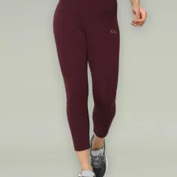 SILVERTRAQ Wine Logo Print Leggings-image-76