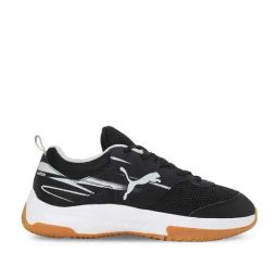 Puma Kids Varion II Jr Black & Grey Indoor Court Shoes-image-74