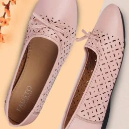 Fausto Women's Pink Flat Ballets-image-49