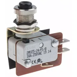RS PRO Button Micro Switch DPST Quick Connect Terminal 250 V AC, 8046247-5