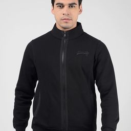 Numero Uno Men Solid High Neck Front Open Zipper Sweatshirt-image-9