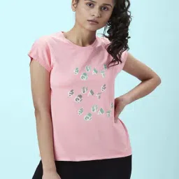 Ajile by Pantaloons Pink Graphic Print Sports Top-image-67