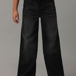 UNDER FOURTEEN ONLY Girls Wide Leg Mid-Rise Light Fade Cotton Jeans-image-49