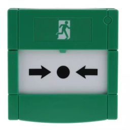 RS PRO Green Emergency exit unlocking box, Button Operated, Resettable, Mains-Powered Model No 7418281-3