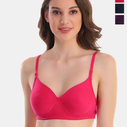 POOJA RAGENEE Pack of 3 Full Coverage Anti Odour T-shirt Bras with All Day Comfort-picture-22