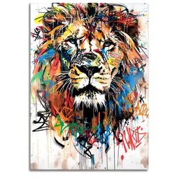 Craftnest creations White & Yellow Single Piece Canvas Birds and Animals Wall Paintings-picture-25