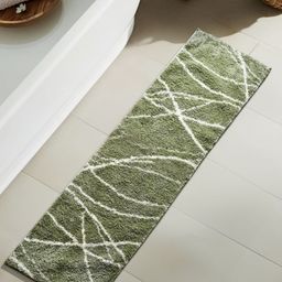 Home Centre Green Mekong Printed 1800 GSM Anti-Slip Bath Runner-image-76